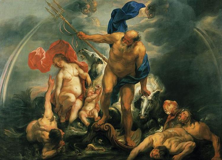 Jacob Jordaens Neptunus en Amphitrite in de storm